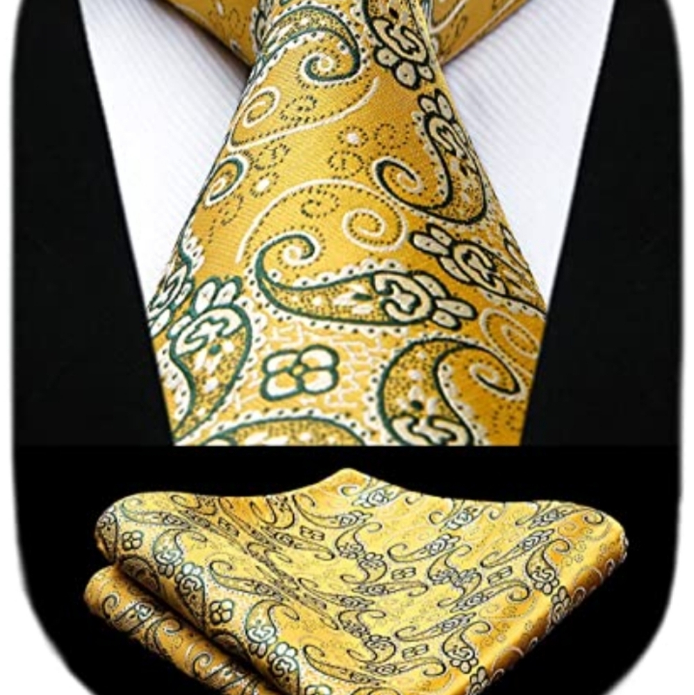 Hisdern necktie and handkerchief